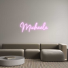 Custom neon sign Michaela