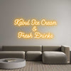 Custom neon sign Kabul Ice Cre...