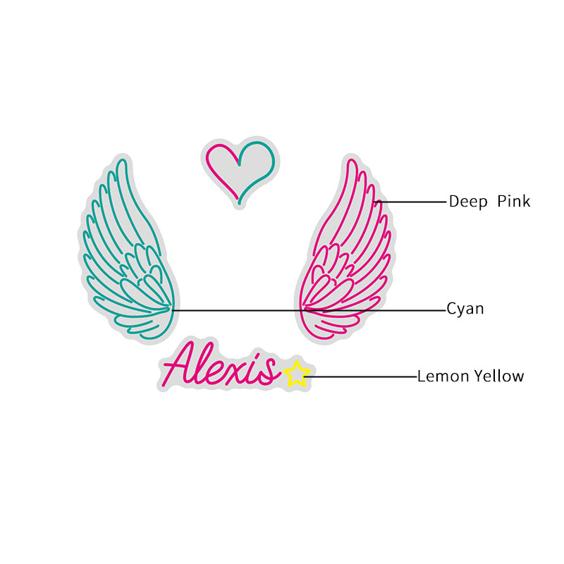 Customisable Multi Toned Angel Wings