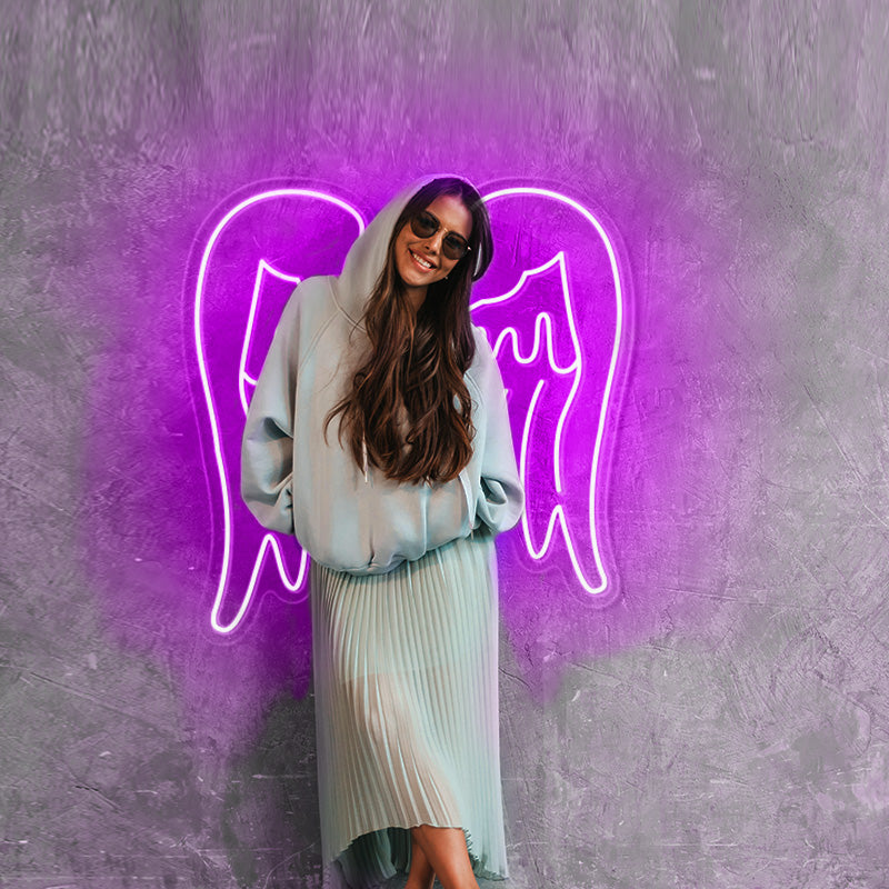 Angel wings Neon Signs