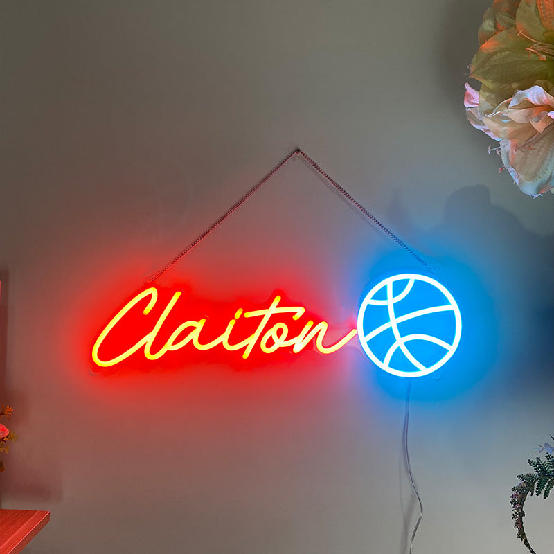 Name with Basketball Neon Sign