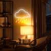 Clouds and rain neon signs