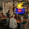 Open LED Neon Sign With Ramen Noodles
