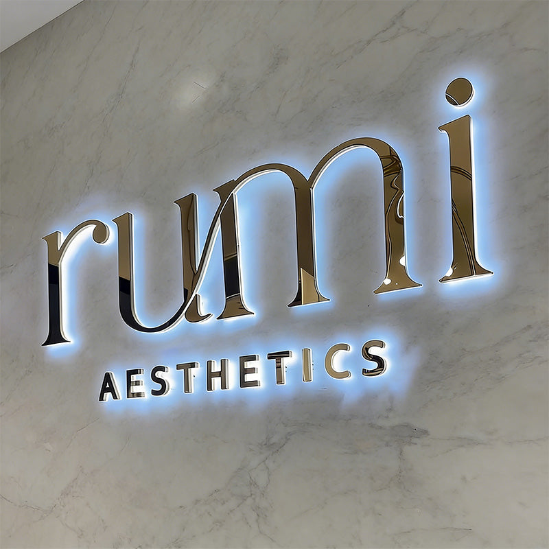 Stainless steel signage letters