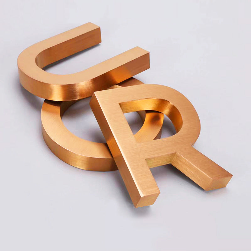 Stainless steel signage letters