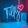 Name with Heart Neon Sign