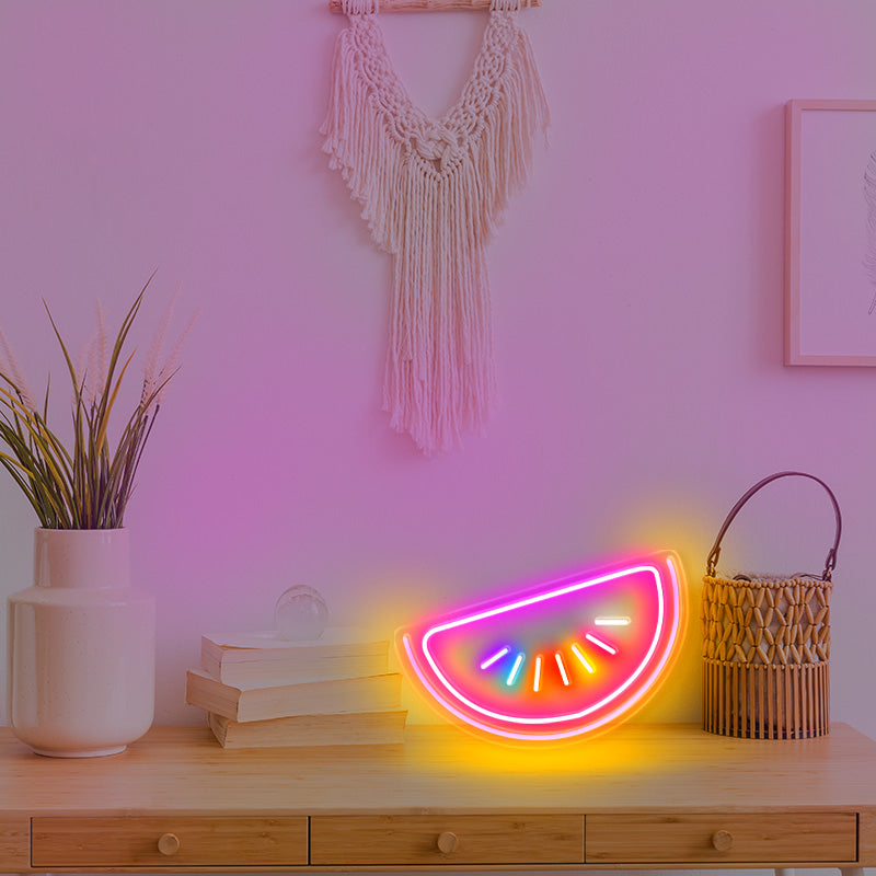 Colourful grapefruit neon