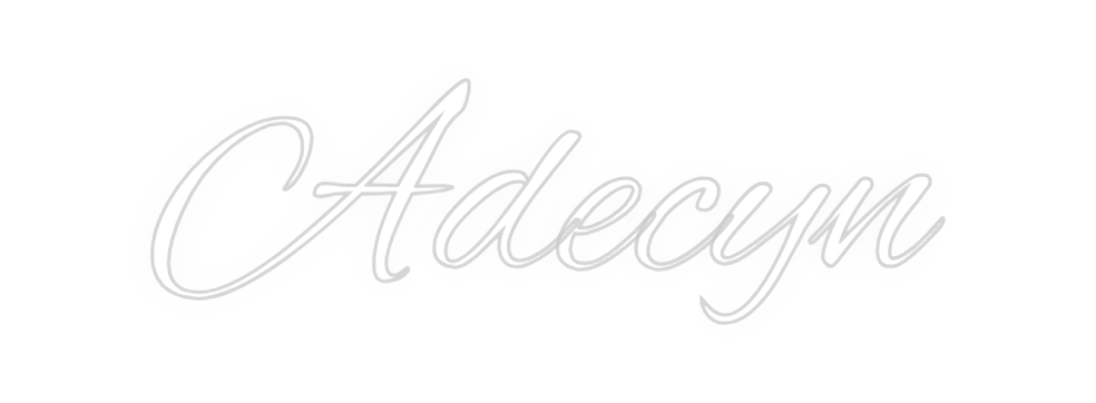 Custom neon sign Adecyn