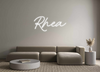 Custom neon sign Rhea