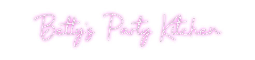 Custom neon sign Betty’s Party...