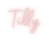 Custom neon sign Tilly