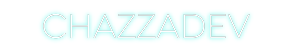 Custom neon sign CHAZZADEV