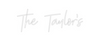 Custom neon sign The Taylor's