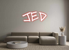 Custom neon sign Jed