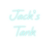 Custom neon sign Jack’s
Tank