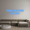 Custom neon sign TAIBACH CHIRO...