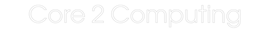 Custom neon sign Core 2 Comput...