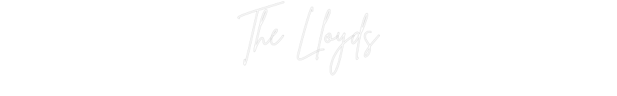 Custom neon sign The Lloyds