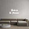 Custom neon sign Thanks for
t...