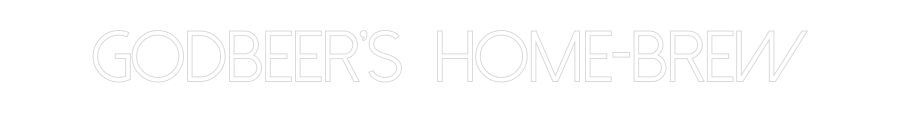 Custom neon sign Godbeer’s Hom...