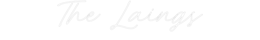 Custom neon sign The Laings
