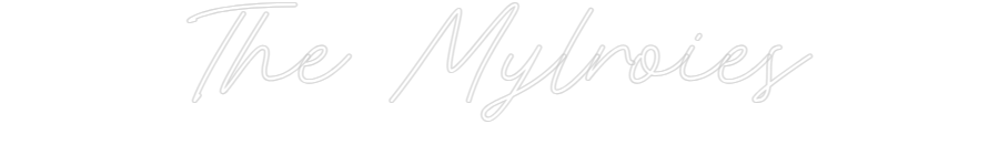 Custom neon sign The Mylroies