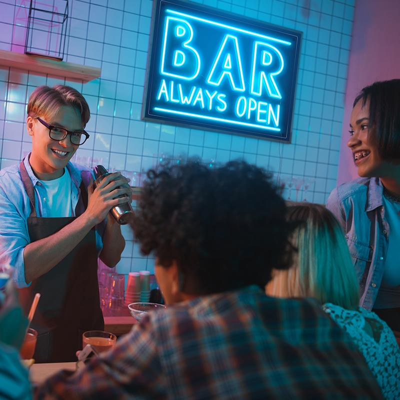 welcome bar signs - neonpartys.co.uk