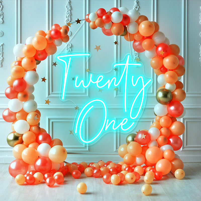 Twenty one Neon lights - neonpartys.co.uk
