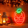 Cute halloween pumpkin neon art