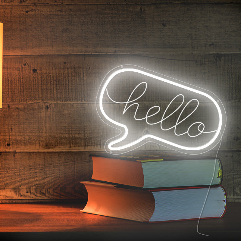 Hello Neon Sign - neonpartys.co.uk