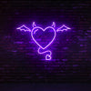 Devil angel neon sign