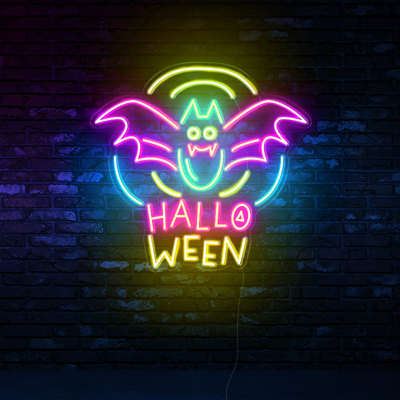 Helloween&Bats Neon lights
