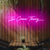 Ice cream theory neon wall art