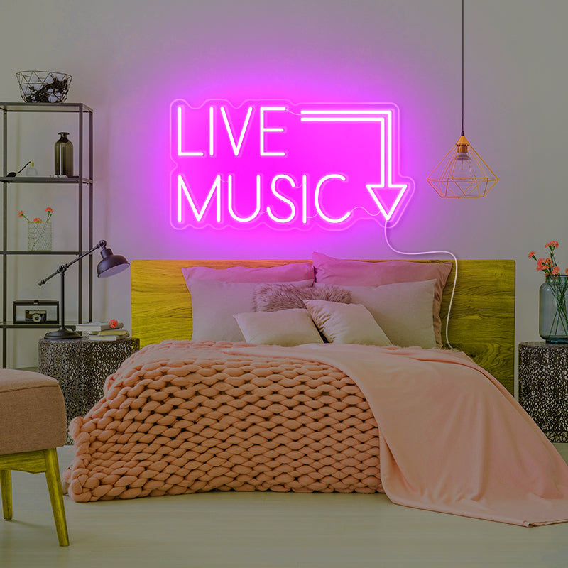 LIVE MUSIC party sign