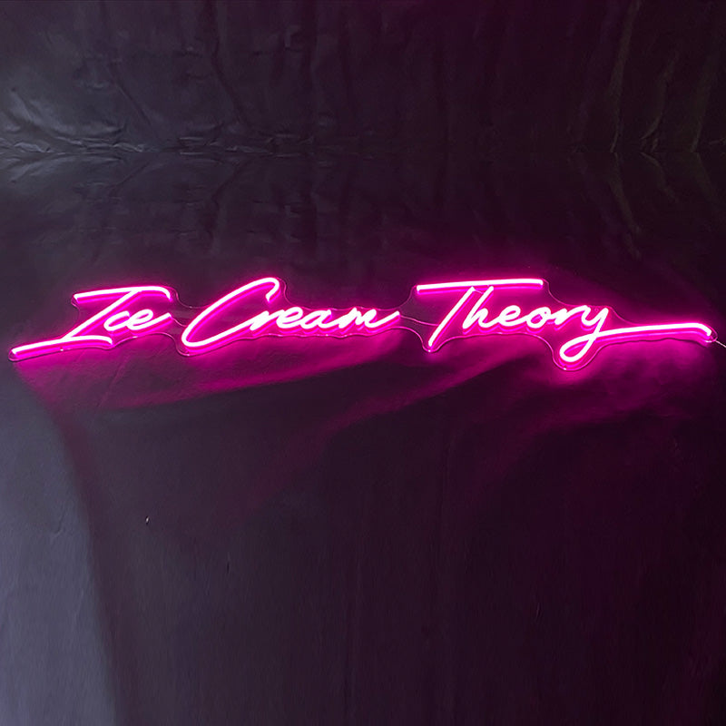 Ice cream theory neon wall art